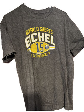 BUFFALO SABRES Gray T-shirt Men Sz XL Old Time Hockey Tee